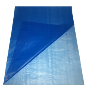 image of blue centerfold sheeting folded over on one side