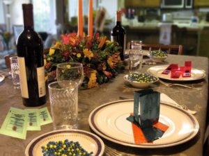 Dinner table with custom poly