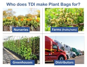 Who does TDI make plant bags for?