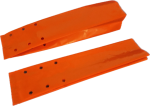 image of 2 orange seed bags with custom vent hole spacing