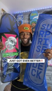 image of a customer showcasing a custom poly bag that fits perfectly from TDI Custom Packaging, Inc.